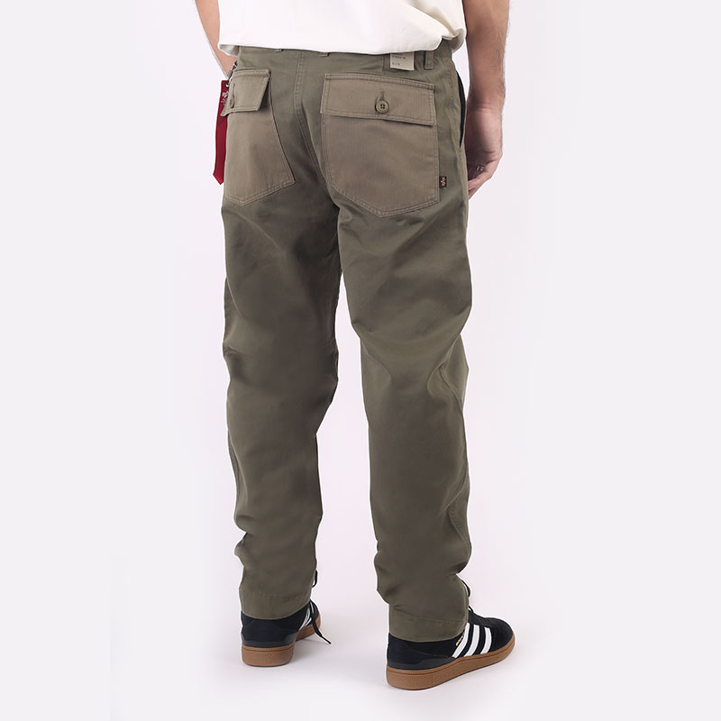 мужские зеленые брюки Alpha Industries Fatigue Pant MBO52500C1-345-dark - цена, описание, фото 3